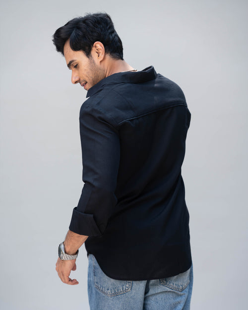 Blackout Linen Shirt - Villionaire