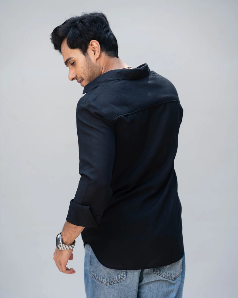 Blackout Linen Shirt - Villionaire