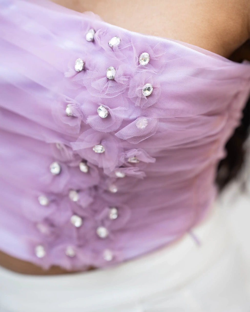 Lilac Mesh Tube Top - Villionaire