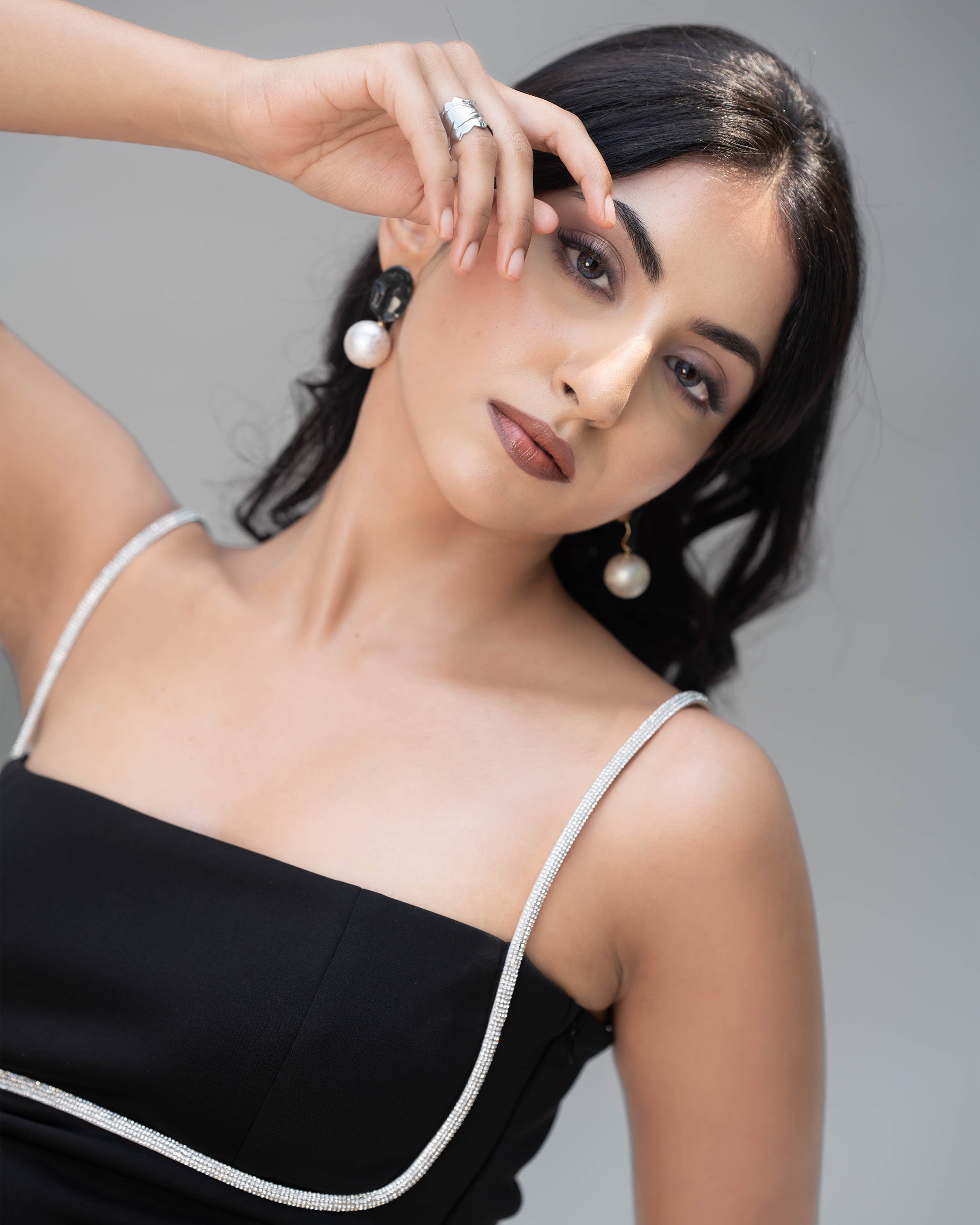 Diamond Line Scuba Midi Dress - Villionaire