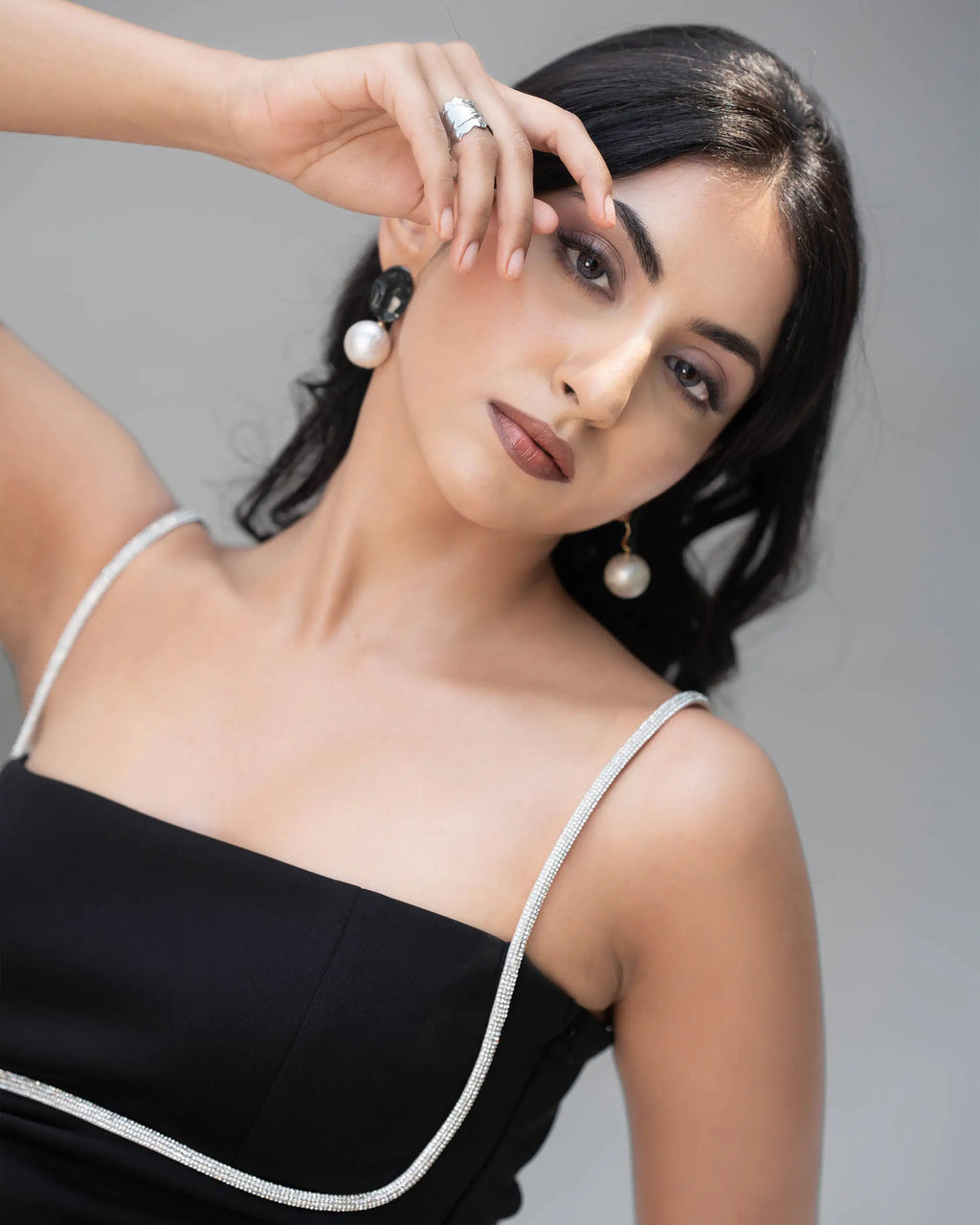 Diamond Line Scuba Midi Dress - Villionaire